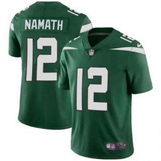 Men New York Jets #12 Joe Namath 2019 Green Vapor Untouchable Limited Stitched Jersey->los angeles rams->NFL Jersey