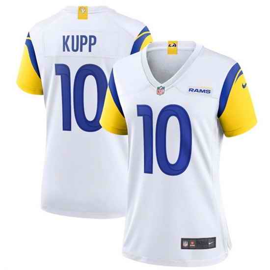 Women Los Angeles Rams #10 Cooper Kupp White Vapor Untouchable Limited Stitched Jersey->women nfl jersey->Women Jersey