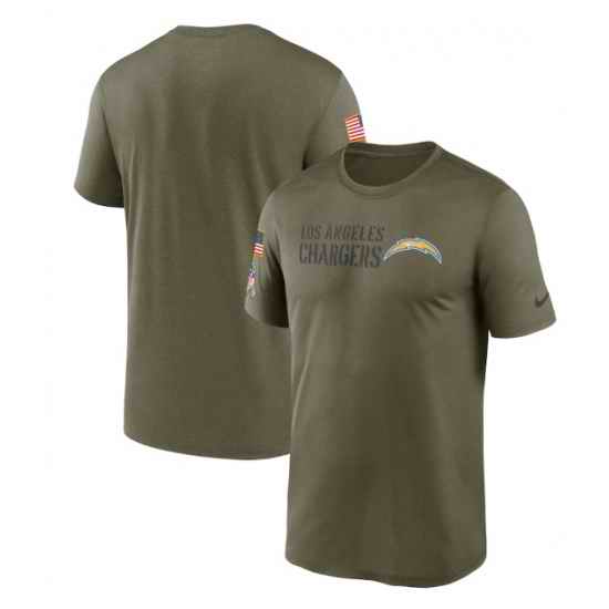Men Los Angeles Chargers 2022 Olive Salute To Service Legend Team T Shirt->los angeles chargers->NFL Jersey