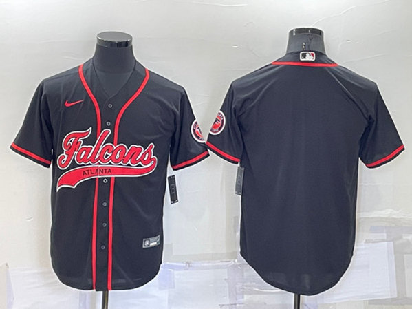 Men's Atlanta Falcons Blank Black Cool Base Stitched Baseball Jersey->atlanta falcons->NFL Jersey