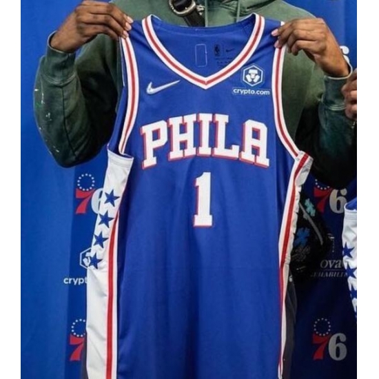 Philadelphia 76ers James Harden Blue Jersey->san antonio spurs->NBA Jersey