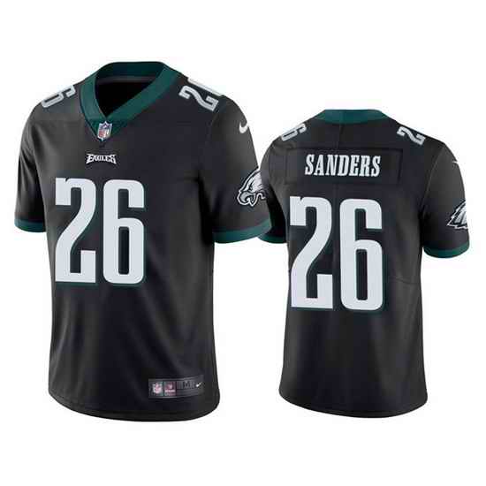 Youth Philadelphia Eagles #26 Miles Sanders Black Vapor Untouchable Limited Stitched Football Jersey->youth nfl jersey->Youth Jersey