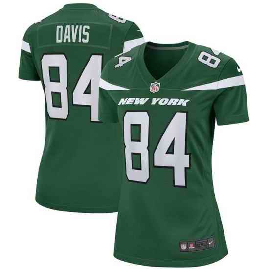 Women New York Jets Corey Davis #84 Green Vapor Limited Stitched Football Jersey->women nfl jersey->Women Jersey