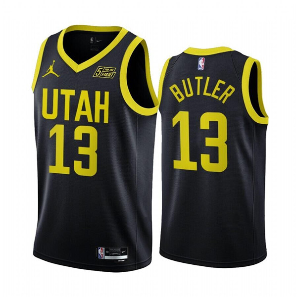 Men's Utah Jazz #13 Jared Butler Black 2022/23 Association Edition Stitched Basketball Jersey->utah jazz jerseys->NBA Jersey