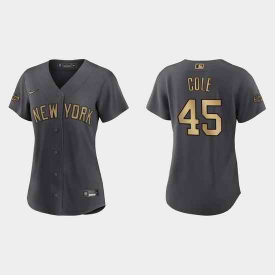 Women Gerrit Cole New York Yankees 2022 Mlb All Star Game Replica Charcoal Jersey->2022 all star->MLB Jersey