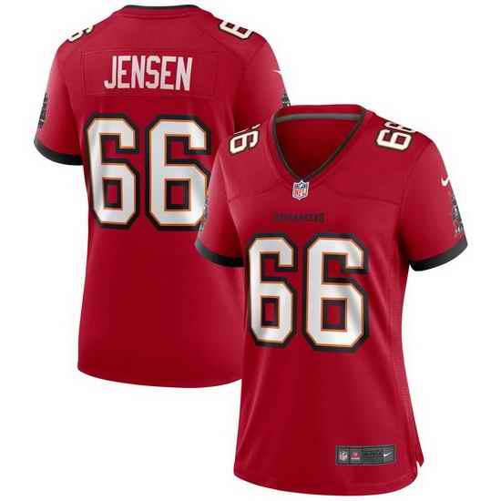 Women Nike Tampa Bay Buccaneers #66 Ryan Jensen Red Vapor Limited Jersey->women nfl jersey->Women Jersey