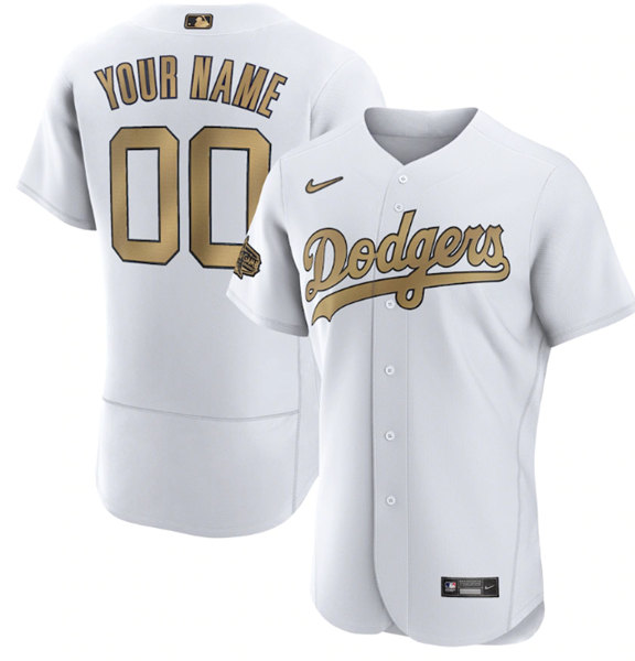 Men's Los Angeles Dodgers Active Player Custom White 2022 All-Star Flex Base Stitched MLB Jersey->miami marlins->MLB Jersey