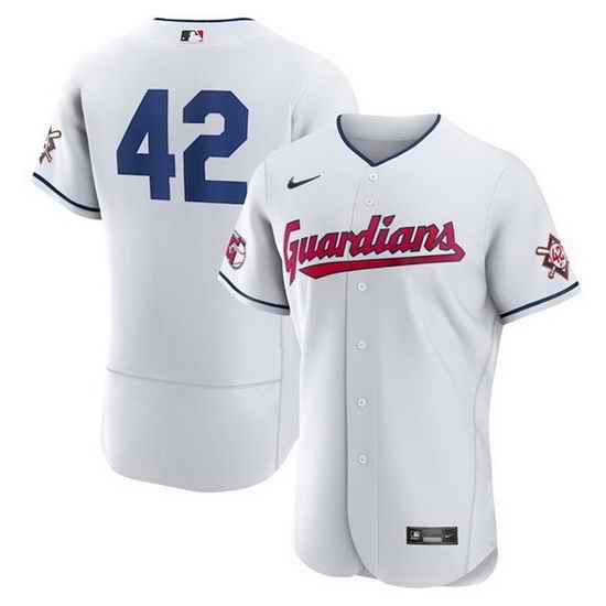 Men Cleveland Guardians #42 Jackie Robinson White Flex Base Stitched jersey->boston red sox->MLB Jersey