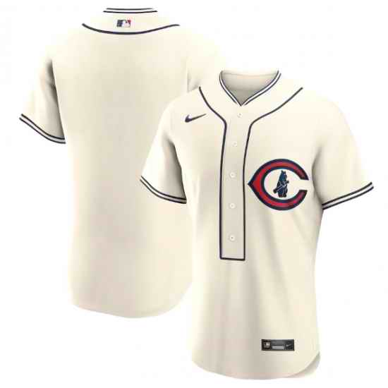 Men Chicago Cubs Blank 2022 Cream Field Of Dreams Stitched Baseball Jersey->chicago cubs->MLB Jersey
