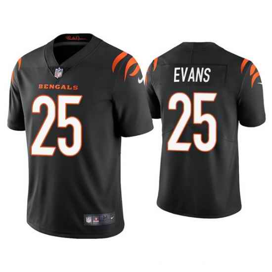Men Cincinnati Bengals #25 Chris Evans 2021 Black Vapor Untouchable Limited Stitched Jersey->cincinnati bengals->NFL Jersey