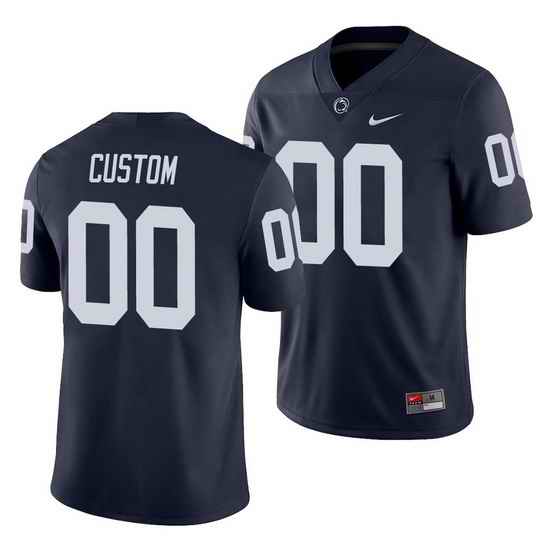 penn state nittany lions custom navy college football men's jersey->->Custom Jersey