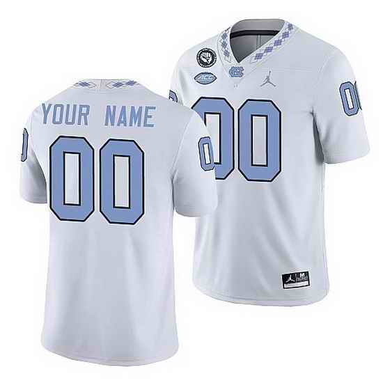 North Carolina Tar Heels Custom White Game Football Replica Jersey->->Custom Jersey