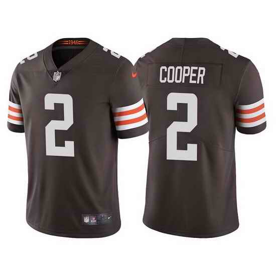 Men Cleveland Browns #2 Amari Cooper Brown Vapor Untouchable Limited Stitched jersey->chicago bears->NFL Jersey