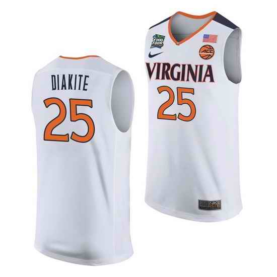 Virginia Cavaliers Mamadi Diakite White Away Men'S Jersey->virginia cavaliers->NCAA Jersey