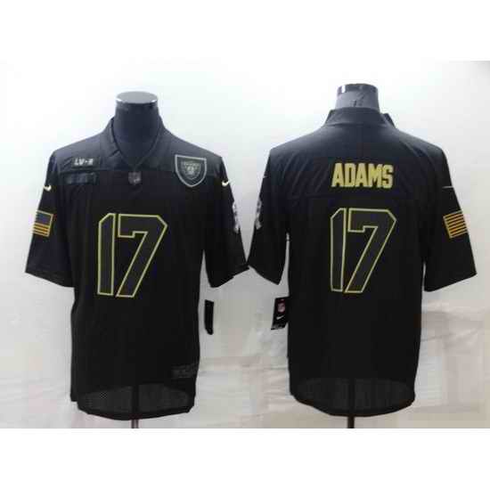 Men Las Vegas Raiders #17 Davante Adams Black Salute To Service Limited Stitched jersey->las vegas raiders->NFL Jersey