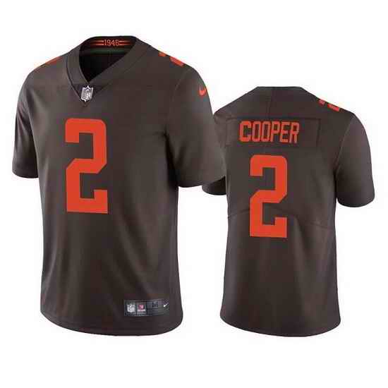 Men Cleveland Browns #2 Amari Cooper Brown Color Rush Vapor Untouchable Limited Stitched jersey->chicago bears->NFL Jersey
