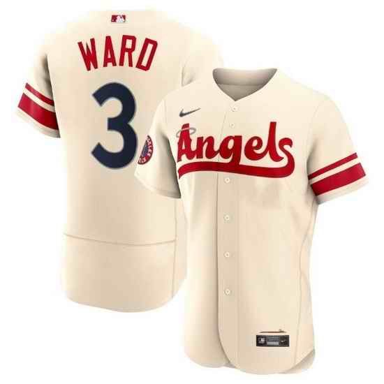 Men Los Angeles Angels #3 Taylor Ward 2022 Cream City Connect Flex Base Stitched Jerseyy->los angeles angels->MLB Jersey