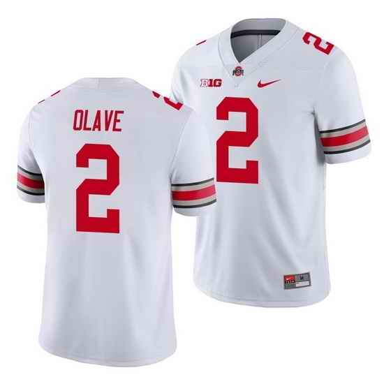 Youth Ohio State Buckeyes Chris Olave Scarlet White Game Jersey->ohio state buckeyes->NCAA Jersey
