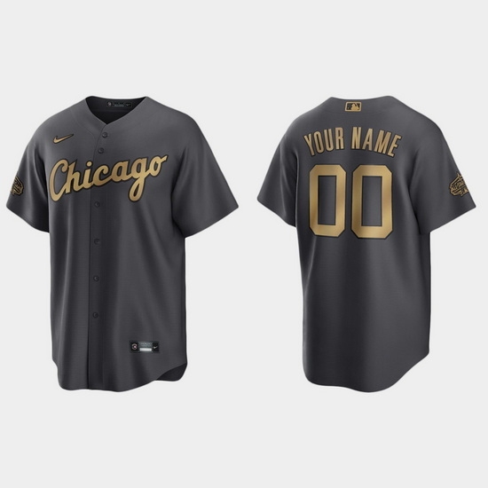 Men Women Youth Custom Chicago White Sox 2022 Mlb All Star Game Charcoal Replica Jersey->customized mlb jersey->Custom Jersey