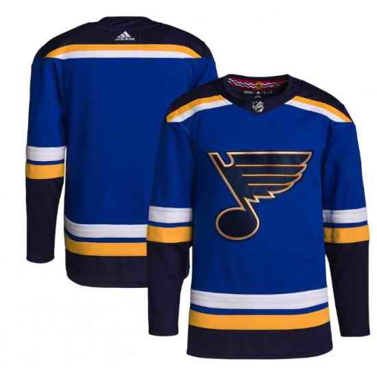 Men St Louis Blues Blank Blue Stitched Jersey->anaheim ducks->NHL Jersey