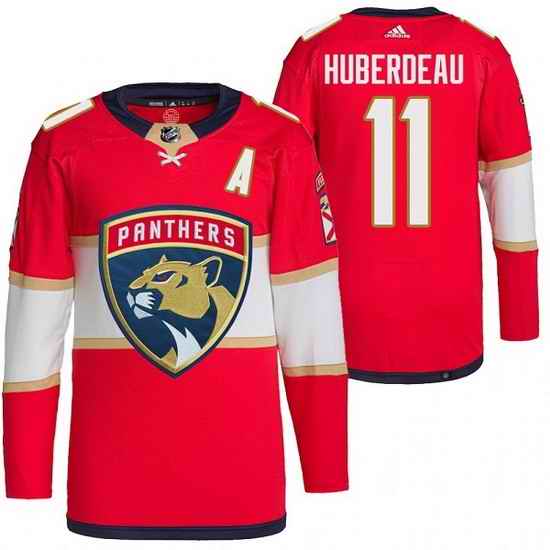 Men Florida Panthers #11 Jonathan Huberdeau Red Stitched jersey->florida panthers->NHL Jersey