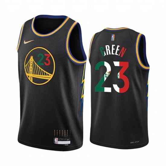 Men Golden State Warriors #23 Draymond Green 2022 Black Special Mexico City Edition Stitched Jersey->golden state warriors->NBA Jersey