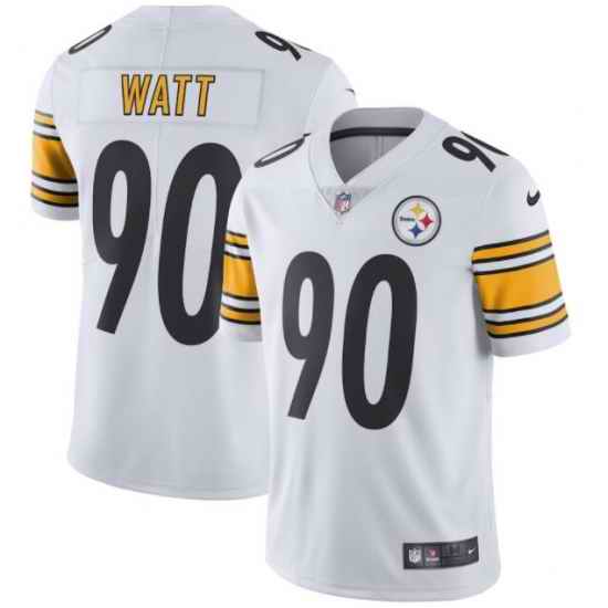 Mens Nike Pittsburgh Steelers #90 T J Watt Limited White Rush Vapor Untouchable NFL Jersey->san francisco 49ers->NFL Jersey