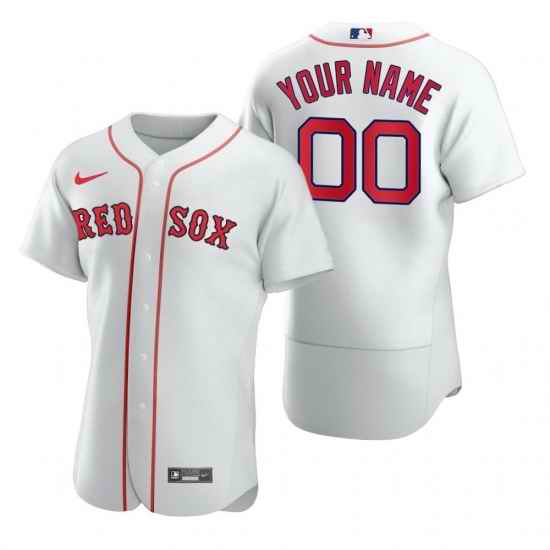 Men Women Youth Toddler Boston Red Sox Custom Nike White 2020 Stitched MLB Flex Base Jersey->customized mlb jersey->Custom Jersey