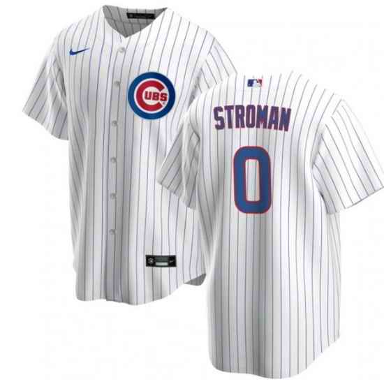 Men Chicago Cubs #0 Marcus Stroman White Cool Base Stitched Baseball Jerse->chicago cubs->MLB Jersey