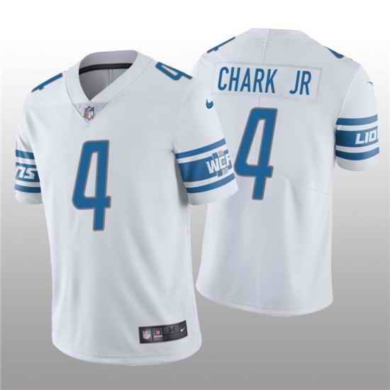 Men's Detroit Lions #4 DJ Chark Jr. White Vapor Untouchable Limited Stitched Jersey->new orleans saints->NFL Jersey