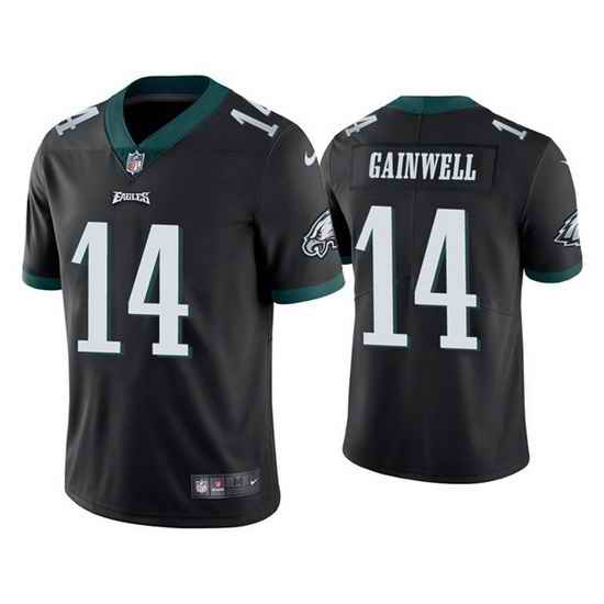 Youth Philadelphia Eagles #14 Kenneth Gainwell Black Vapor Untouchable Limited Stitched Football Jersey->youth nfl jersey->Youth Jersey