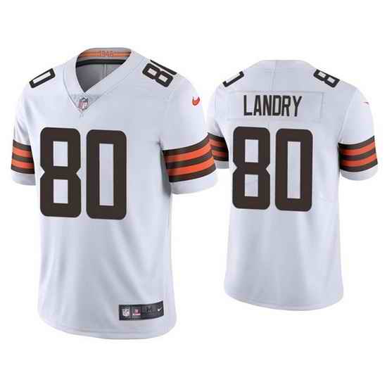 Youth Cleveland Browns #80 Jarvis Landry White Vapor Untouchable Limited Stitched Jersey->youth nfl jersey->Youth Jersey