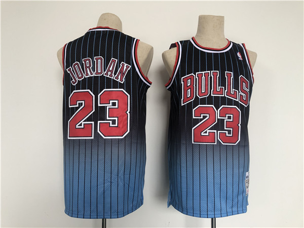 Men's Chicago Bulls #23 Michael Jordan Balck Throwback Stitched Jersey->memphis grizzlies->NBA Jersey