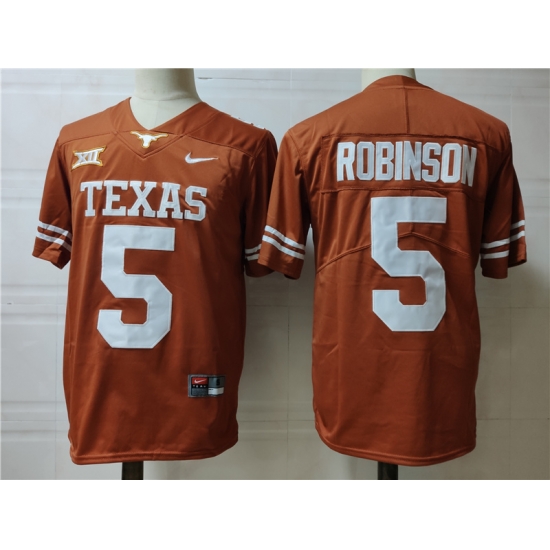 Texas Longhorns Bijan Robinson Orange  Men Jersey->texas longhorns->NCAA Jersey