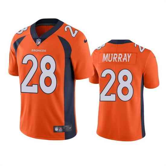 Men Denver Broncos #28 Latavius Murray Orange Vapor Untouchable Stitched Jersey->denver broncos->NFL Jersey
