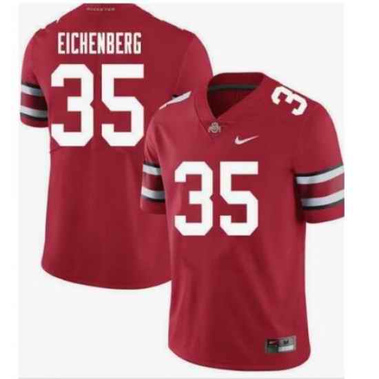 Men #35 Tommy Eichenberg Ohio State Men Player Jersey Red->->NCAA Jersey