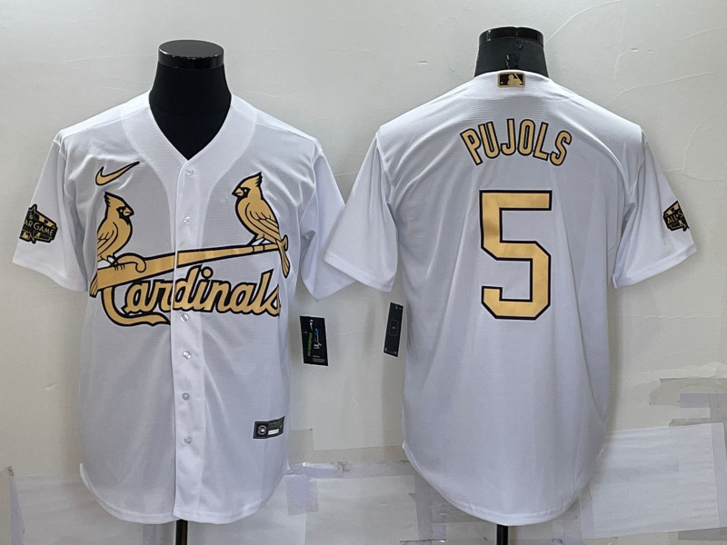 Cardinals #5 Albert Pujols White Nike 2022 MLB All Star Cool Base Jerseys