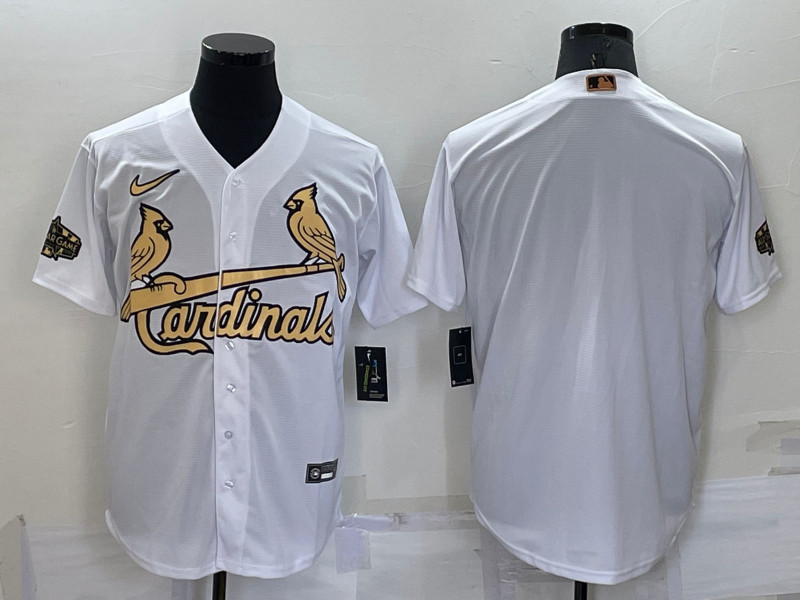 Cardinals Blank White Nike 2022 MLB All Star Cool Base Jersey->2022 all star->MLB Jersey
