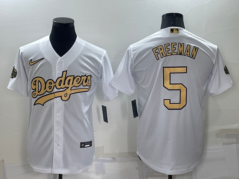 Dodgers #5 Freddie Freeman White Nike 2022 MLB All Star Cool Base Jerseys->los angeles dodgers->MLB Jersey