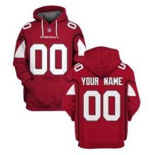 Mens Arizona Cardinals Active Player Red Custom 2021 Pullover Hoodie->customized nfl jersey->Custom Jersey
