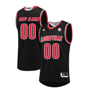Mens Louisville Cardinals Customized Black College Basketball Jersey->customized ncaa jersey->Custom Jersey