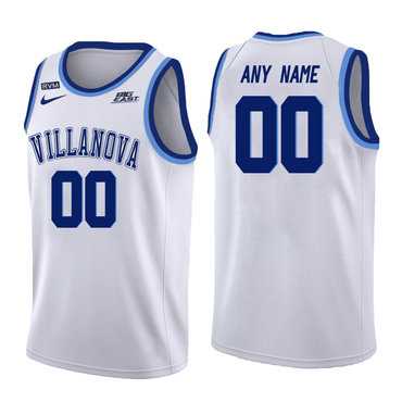 Men%27s Villanova Wildcats White Customized College Basketball Jersey->customized ncaa jersey->Custom Jersey