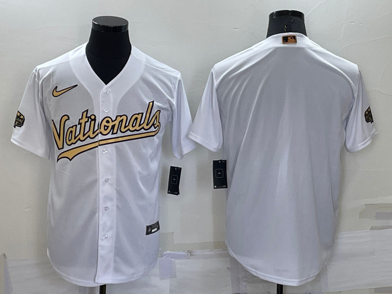 Nationals Blank White Nike 2022 MLB All Star Cool Base Jersey->2022 all star->MLB Jersey