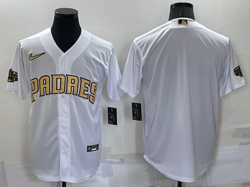 Padres Blank White Nike 2022 MLB All Star Cool Base Jersey->2022 all star->MLB Jersey