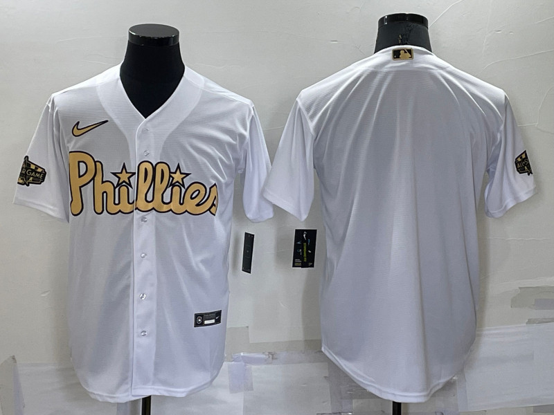 Phillies Blank White Nike 2022 MLB All Star Cool Base Jersey->2022 all star->MLB Jersey