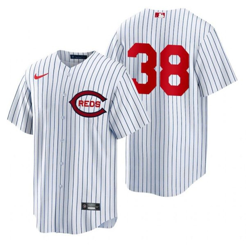 Reds #38 Justin Dunn White Nike 2022 Field of Dreams Cool Base Jersey->cincinnati reds->MLB Jersey