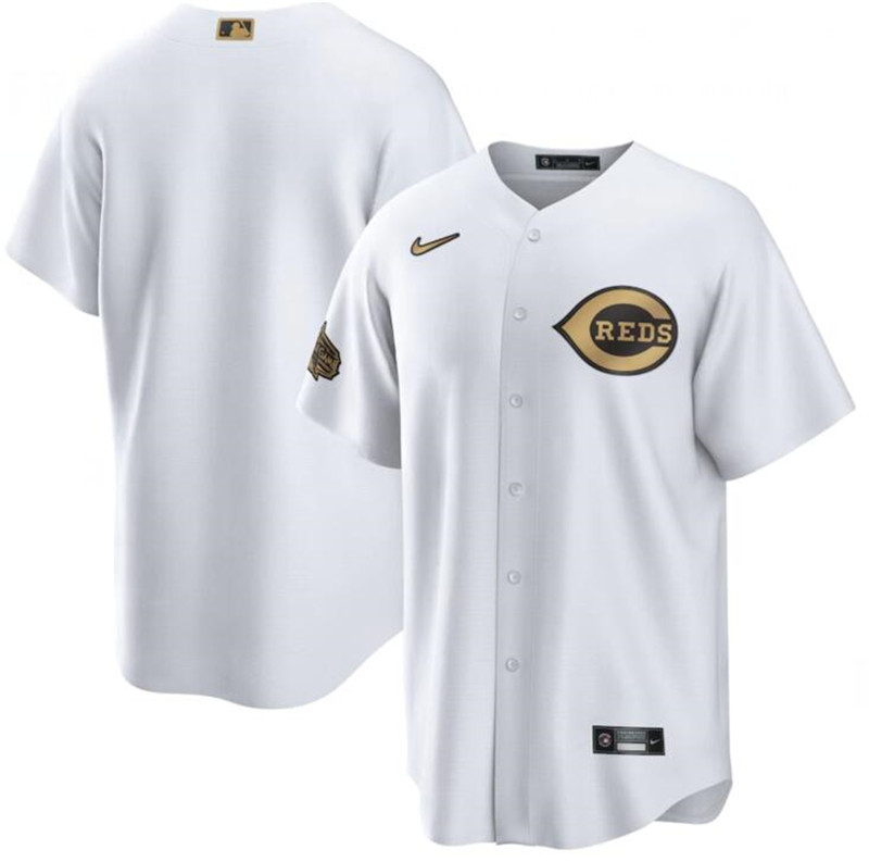 Reds Blank White Nike 2022 MLB All Star Cool Base Jersey->2022 all star->MLB Jersey