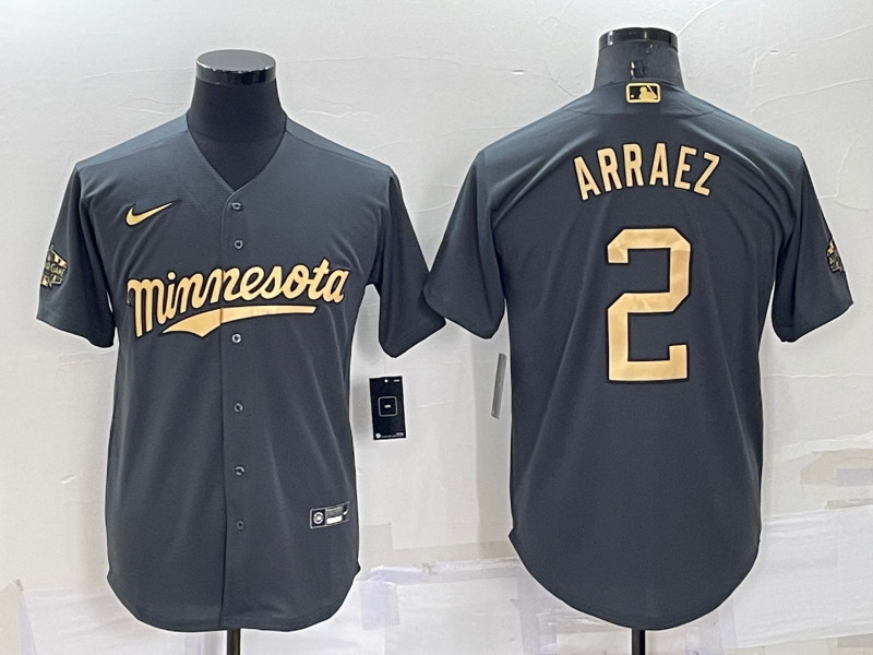 Twins #2 Luis Arraez Charcoal Nike 2022 MLB All Star Flexbase Jersey->minnesota twins->MLB Jersey