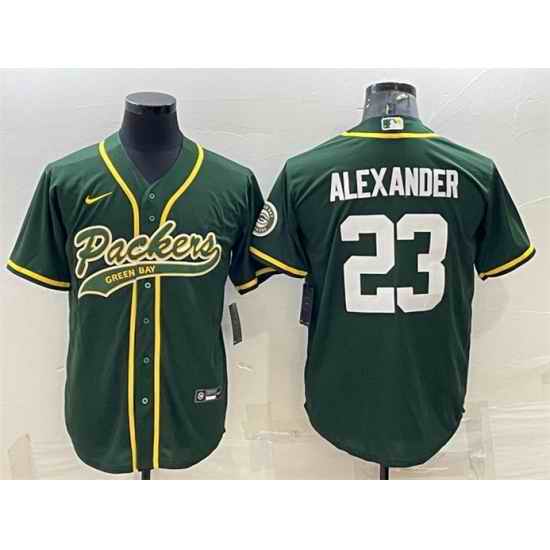 Men Green Bay Packers #23 Jaire Alexander Green With Patch Cool Base Stitched Baseball Jersey->green bay packers->NFL Jersey