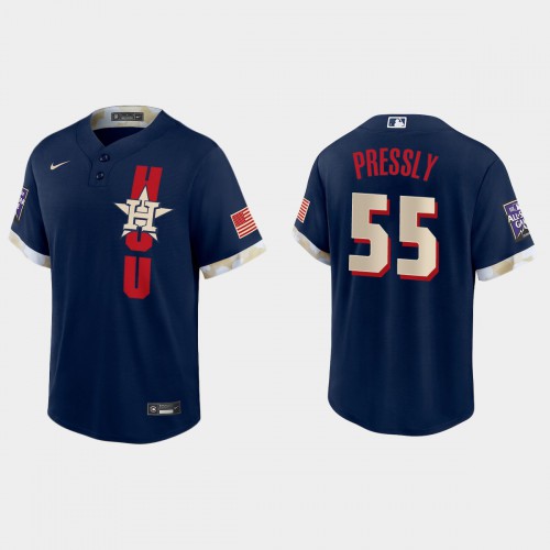 Houston Houston Astros #55 Ryan Pressly 2021 Mlb All Star Game Fan’s Version Navy Jersey Men’s->houston astros->MLB Jersey